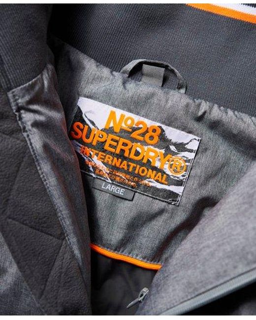 Superdry Gray Evolution Padded Jacket Marl for men