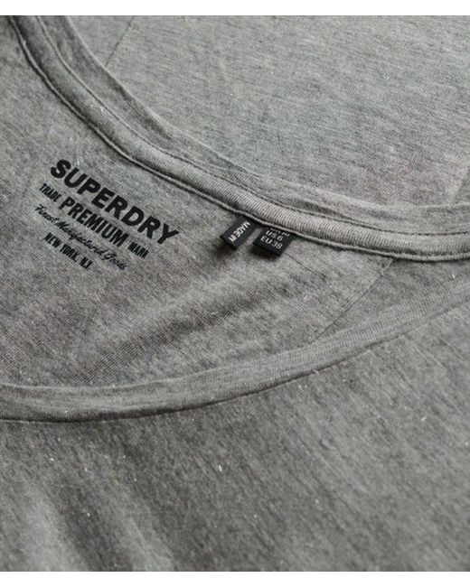 Superdry Blue & Co Studios Slub Embroidered T-shirt