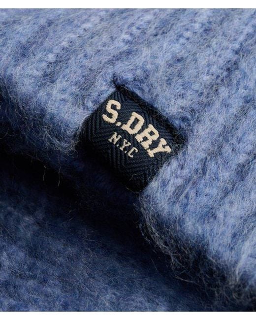Superdry Blue & Co Slouchy Brushed Knit Jumper