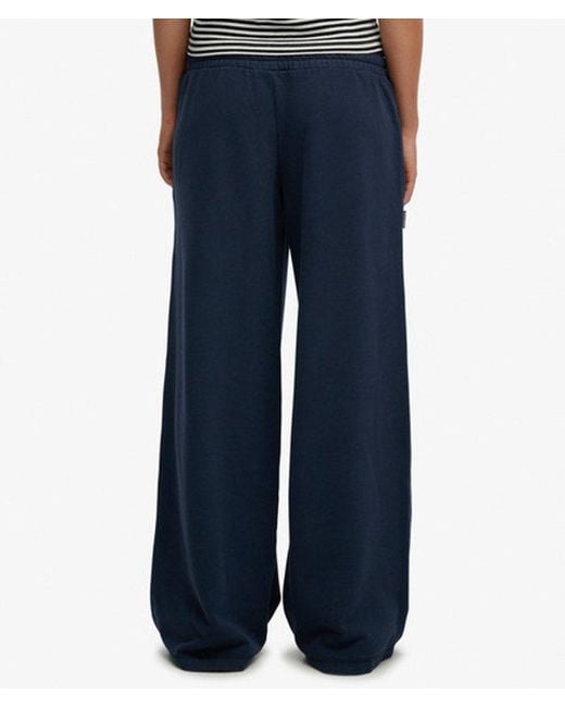 Superdry Blue & Co Essential Logo Wide Leg joggers