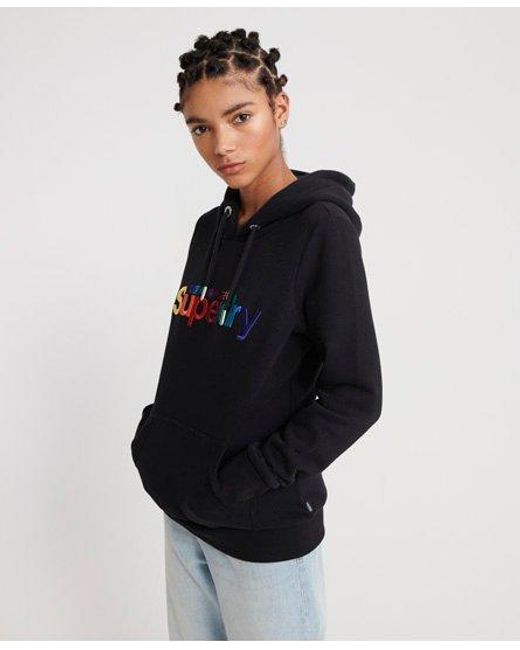 superdry rainbow hoodie