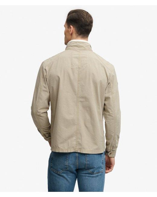 Superdry Natural & Co Merchant Ripstop Racer Jacket for men