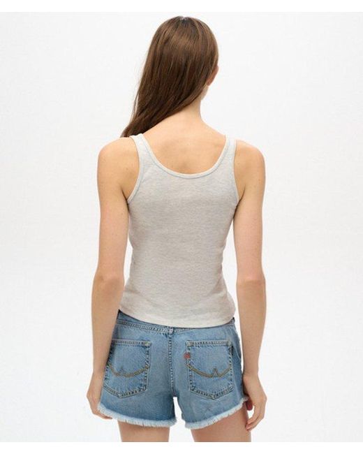 Superdry Gray & Co Athletic Essential Graphic Vest Top