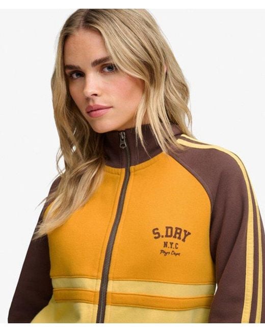 Superdry Metallic & Co Cult Zip Through Track Top