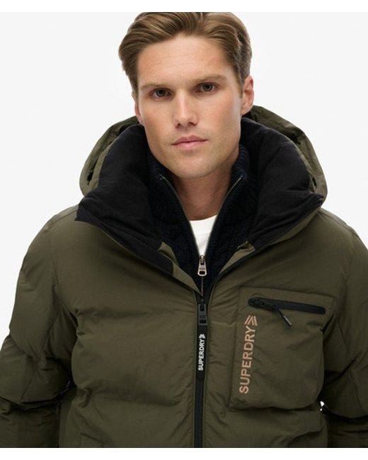 Homme Veste Matelassée Ski Sports Taille Superdry pour homme en coloris Green