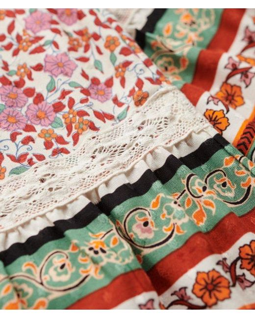 Superdry White & Co Patchwork Mini Skirt