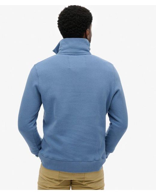 Superdry Blue Sd & Co. Half Zip Track Top for men
