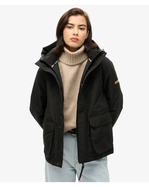 Superdry Black Hood Ultimate Windbreaker Jacket