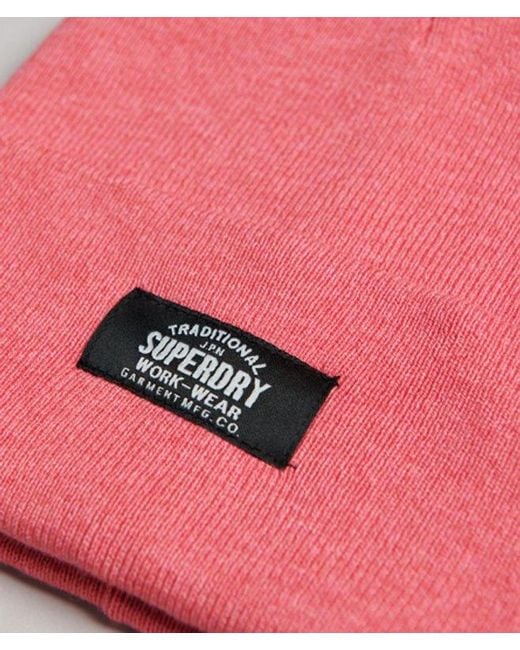 Superdry Pink & Co Classic Knitted Beanie