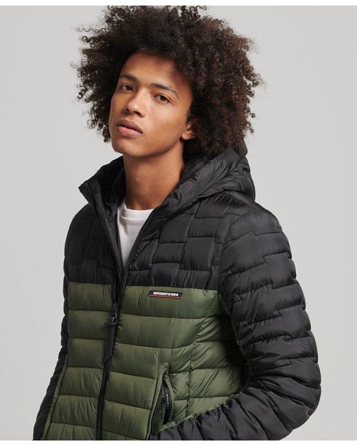 veiling Microprocessor gat Superdry Expedition Radar Quilted Mix Fuji Jacket Khaki / Dark Moss in  Green for Men | Lyst