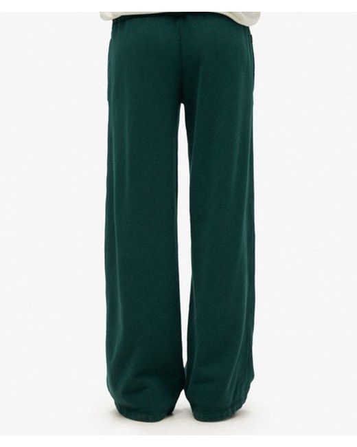 Superdry White Essential Logo Wide Leg Joggers