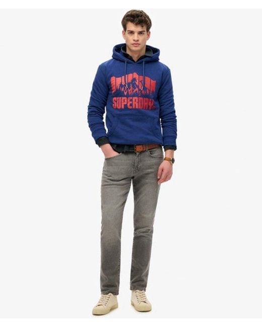 Superdry Blue Mountain Hoodie for men