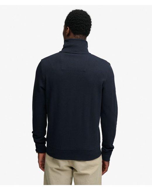 Superdry Blue & Co Essential Pique Half Zip for men