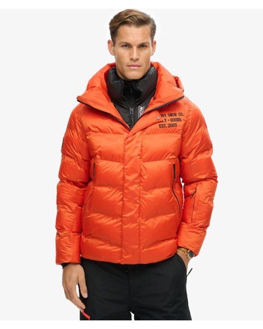 Superdry Red & Co Ski Sport Puffer Jacket for men