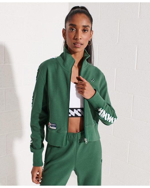Superdry Code Tape Track Top Green | Lyst