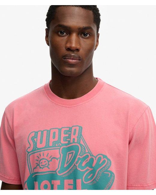 Superdry Red & Co Roadside Trade Loose T-shirt for men