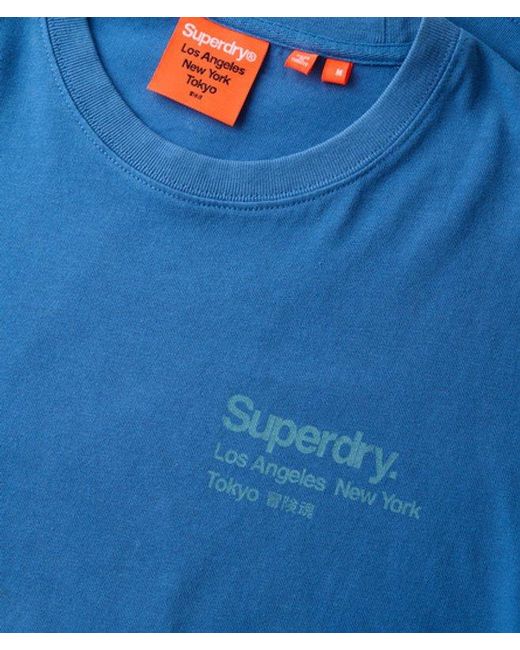 Superdry Blue & Co Core Logo City T-shirt for men