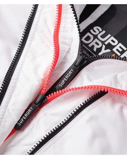 Superdry White & Co Hooded Mountain Windbreaker Jacket