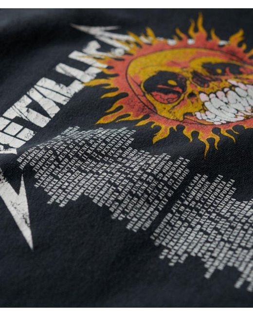 Superdry Green Metallica X Cap Sleeve Band T-shirt
