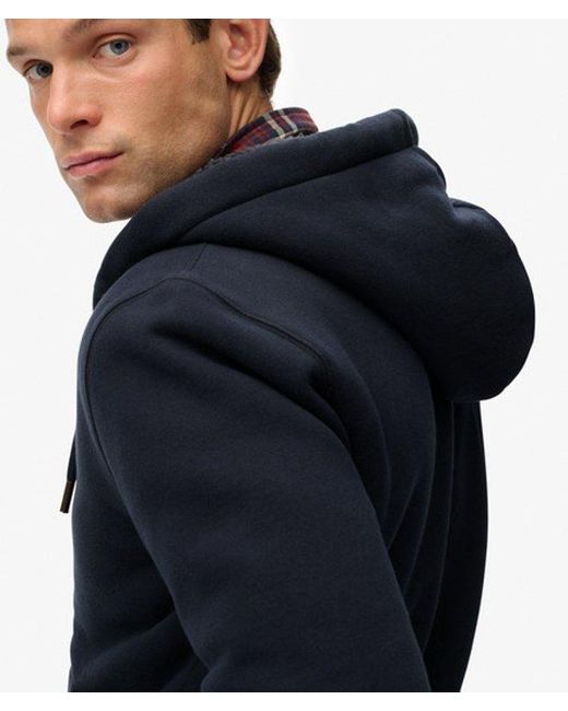 Superdry Blue & Co Borg Lined Zip Hoodie for men