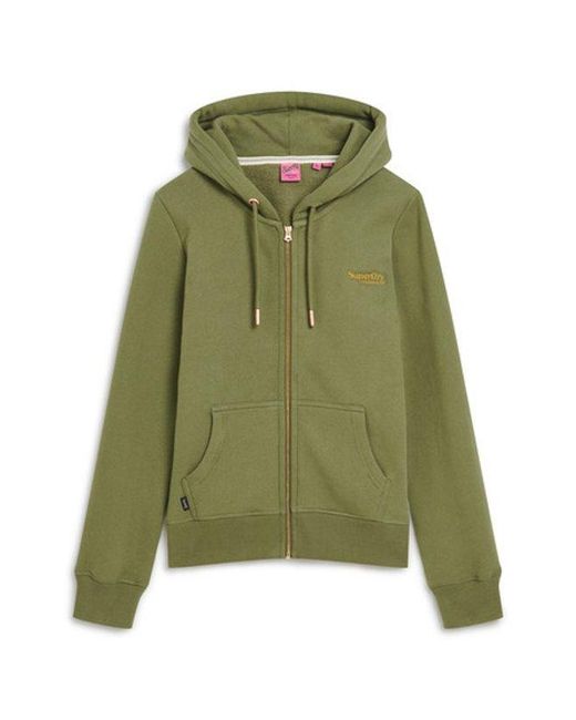 Superdry Green & Co Essential Logo Zip Hoodie