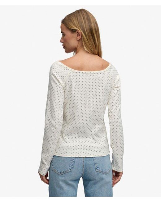 Superdry White & Co Bardot Off Shoulder Top