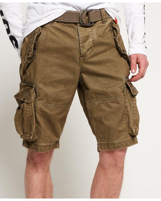 Superdry Core Cargo Heavy Shorts in Brown for Men | Lyst