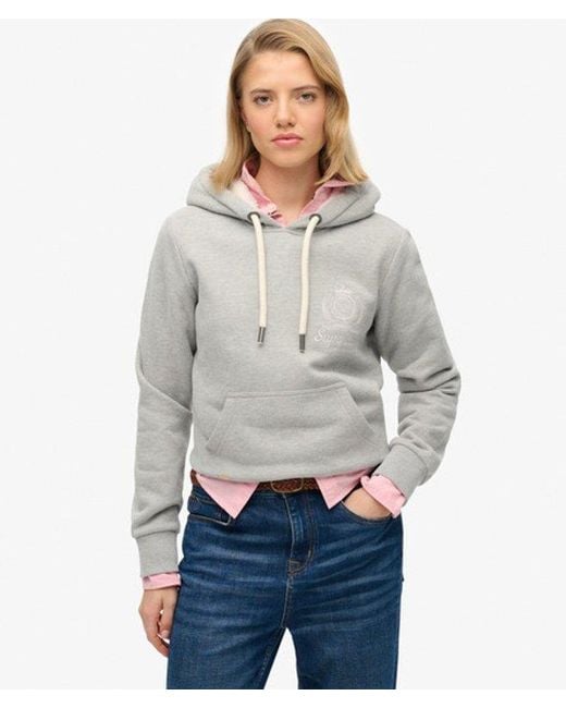Superdry Gray & Co Finest Goods Relaxed Hoodie