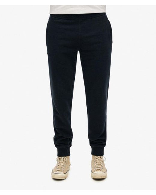 Superdry Blue Essential Logo Joggers for men