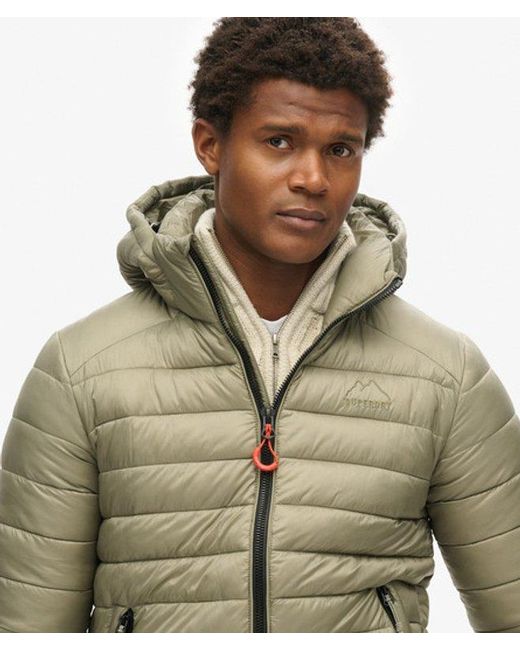 Superdry Green & Co Hooded Fuji Sport Padded Jacket for men