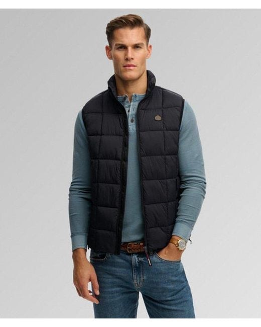Superdry Gray & Co Box Quilt Fuji Lite Gilet for men