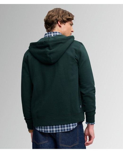 Superdry Gray & Co Essential Logo Zip Hoodie for men