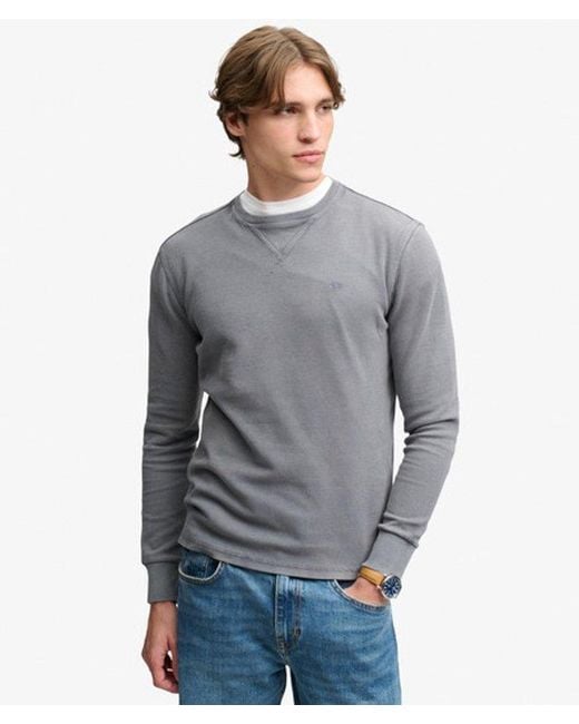 Superdry Gray & Co Classic Heavy Textured Top for men