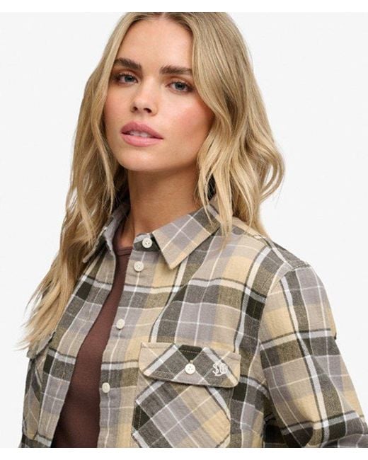 Superdry Blue Lumberjack Check Flannel Shirt