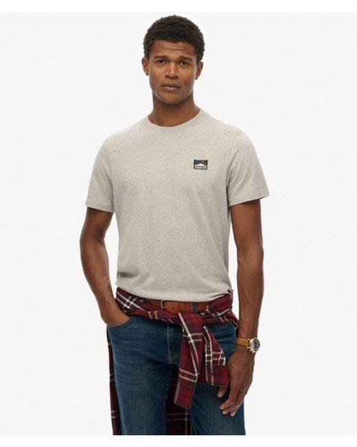 Superdry Brown & Co Great Outdoors Embroidered Relaxed T-shirt for men