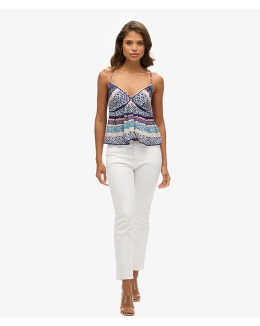 Superdry Blue & Co Tiered Cami Top