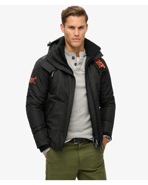 Veste à capuche mountain windbreaker Superdry pour homme en coloris Black