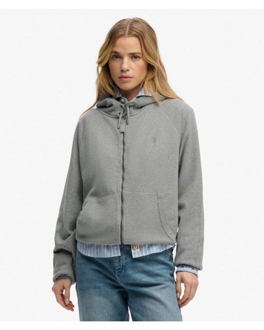 Superdry Gray & Co Studios Relaxed Zip Hoodie