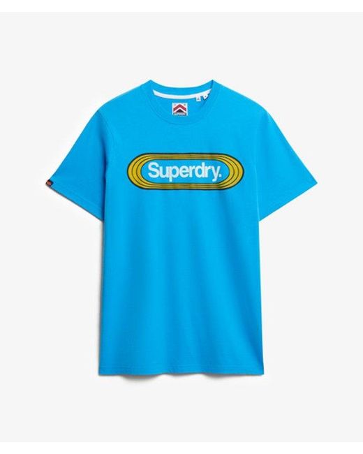Superdry Blue & Co Vintage Trade Tab T-shirt for men