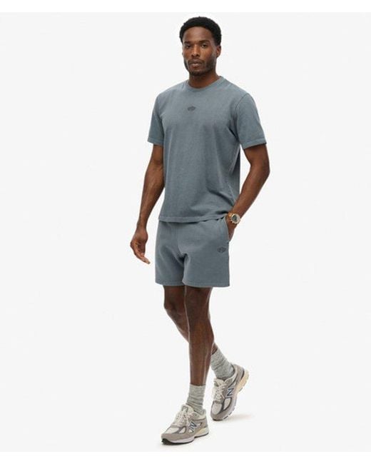 Superdry Micro Logo Shorts in het Blue voor heren