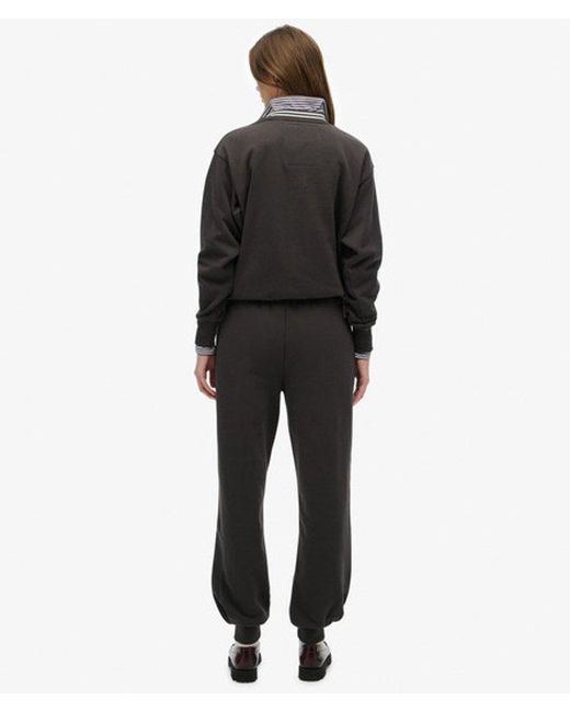 Superdry Black & Co Country Club Cuff joggers