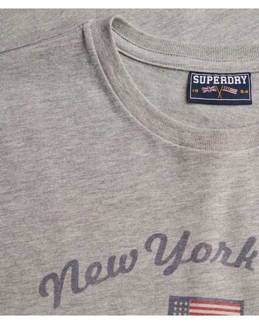 Superdry Gray & Co Athletic Essentials Fitted Graphic T-shirt