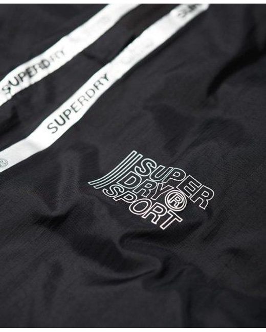 Superdry Black Active Training Shell Pants for men