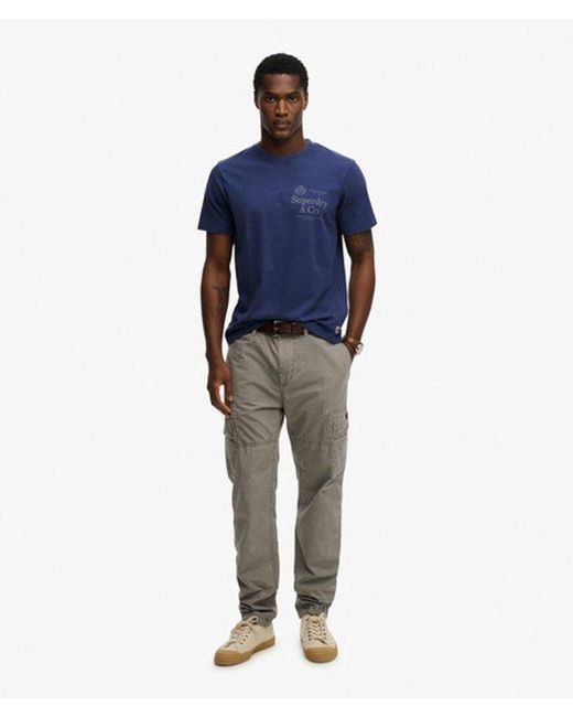 Superdry 1954 Company Relaxed T-shirt in het Blue voor heren