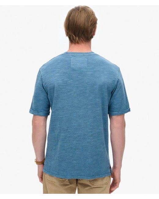 Superdry Blue & Co Over-dyed Slub Marl T-shirt for men