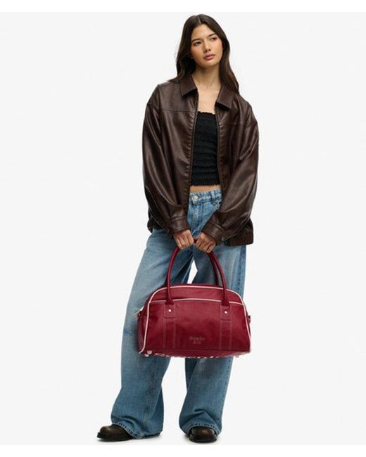 Superdry Red & Co Vintage Bowling Bag
