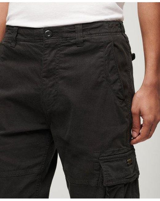 Superdry Black Core Cargo Pants for men