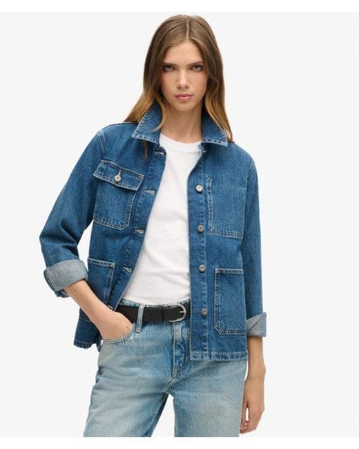 Superdry Blue & Co Denim Chore Jacket