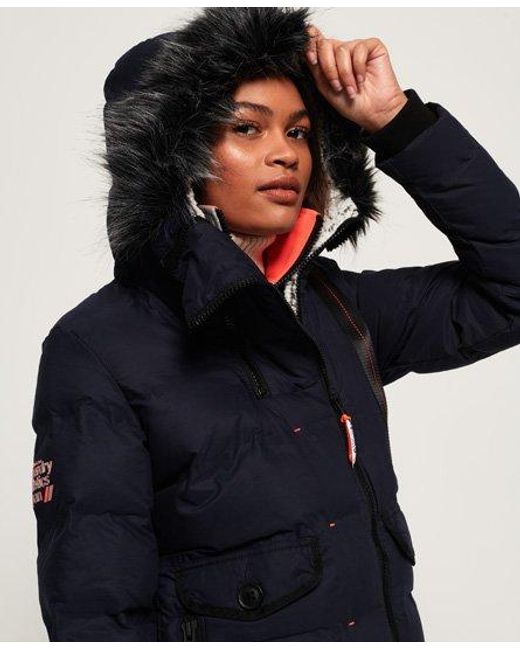 Superdry Blue Superfibre Bomber Jacket