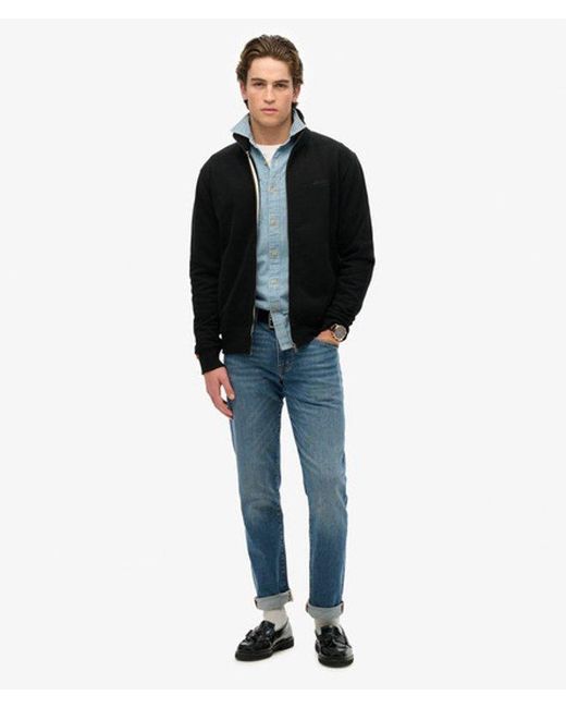 Superdry Black & Co Essential Logo Track Top for men